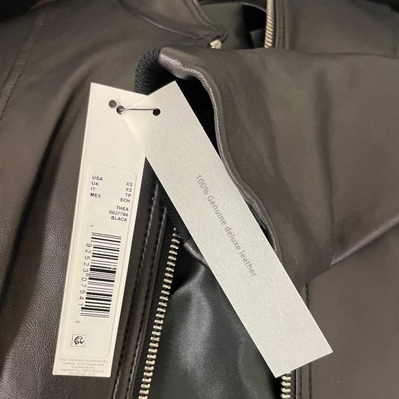 Last Piece!!!! Thea Peplum Leather Jacket from Tahari - Picture 7 of 7